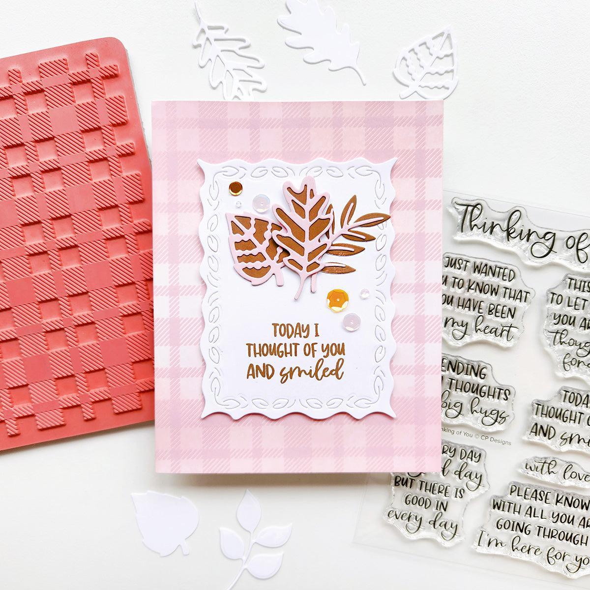 Catherine Pooler Designs - Cling Stamps - Flannel Background-ScrapbookPal