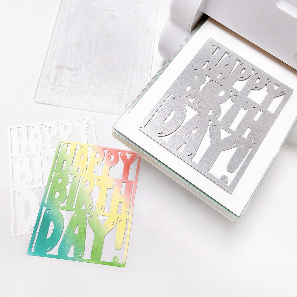 Catherine Pooler Designs - Dies - Balloon Letter Birthday Cover Plate-ScrapbookPal
