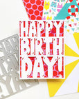Catherine Pooler Designs - Dies - Balloon Letter Birthday Cover Plate-ScrapbookPal