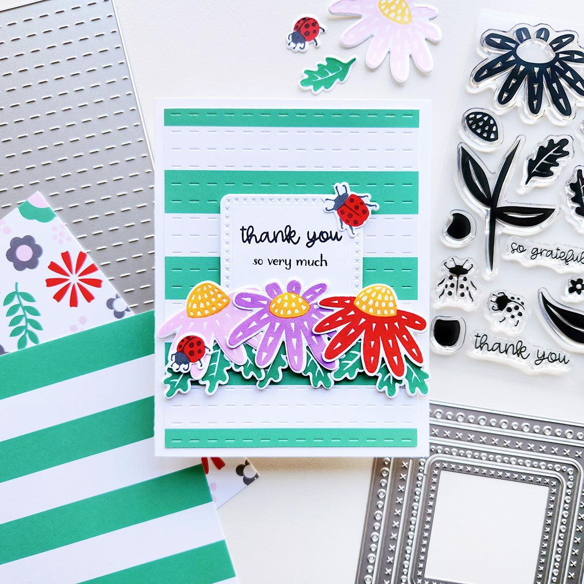 Catherine Pooler Designs - Dies - Channel Stitch Cover Plate-ScrapbookPal