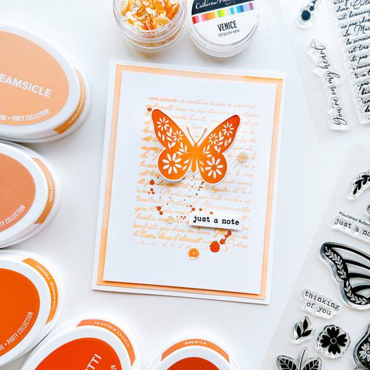 Catherine Pooler Designs - Dies - Flourished Butterflies-ScrapbookPal
