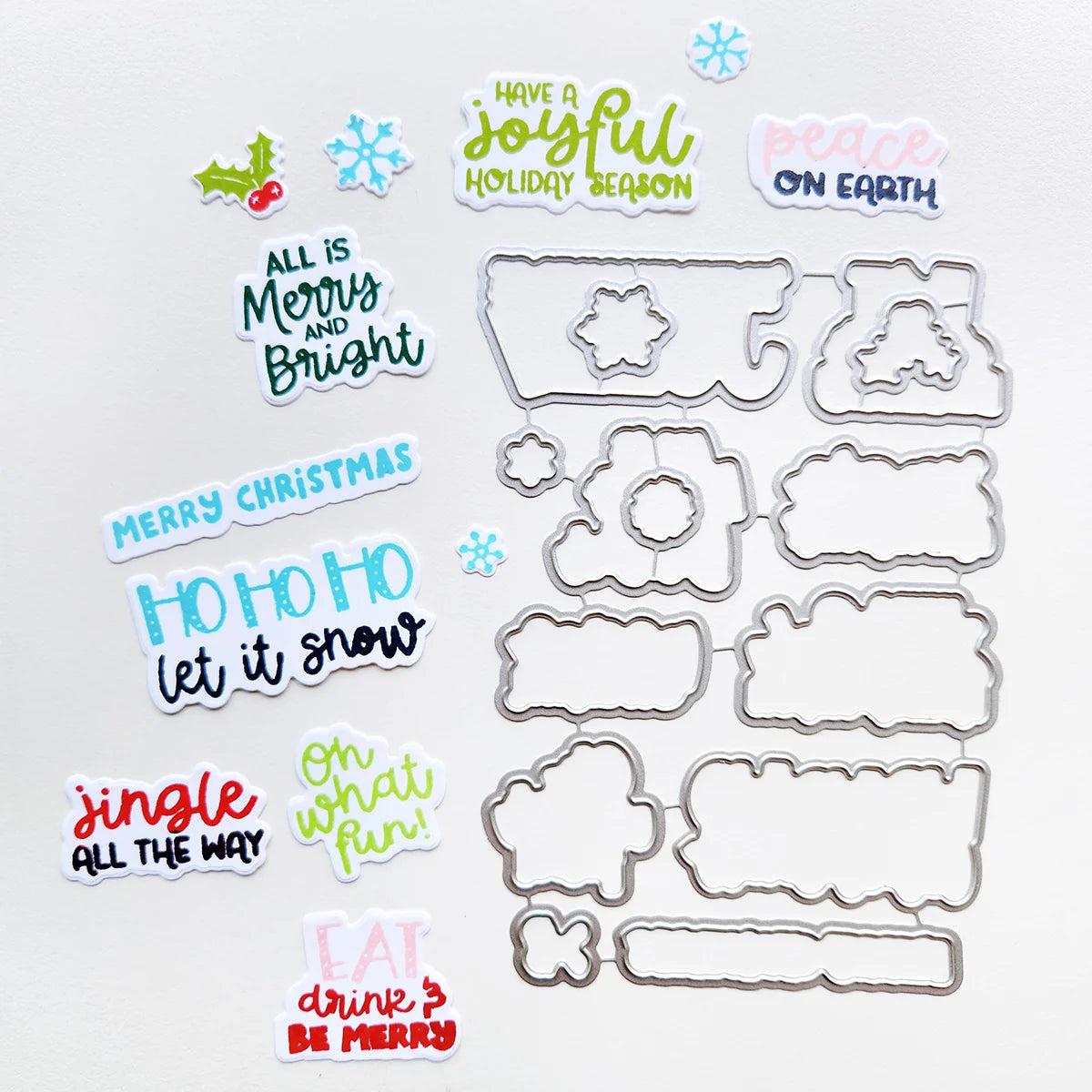 Catherine Pooler Designs - Dies - Jolly Jingle Sentiments-ScrapbookPal