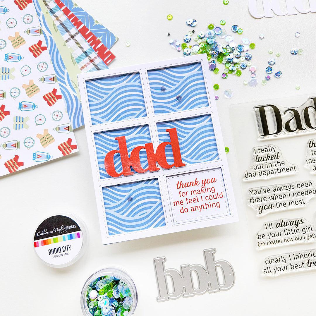 Catherine Pooler Designs - Dies - Just Dad Word-ScrapbookPal