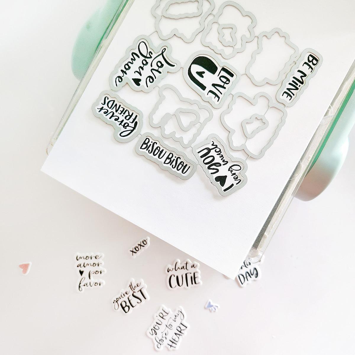 Catherine Pooler Designs - Dies - More Amor Sentiments-ScrapbookPal