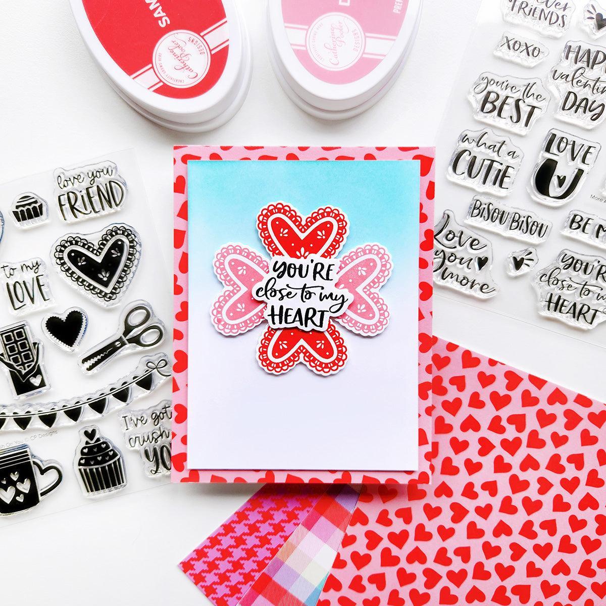 Catherine Pooler Designs - Clear Stamps - More Amor Sentiments-ScrapbookPal