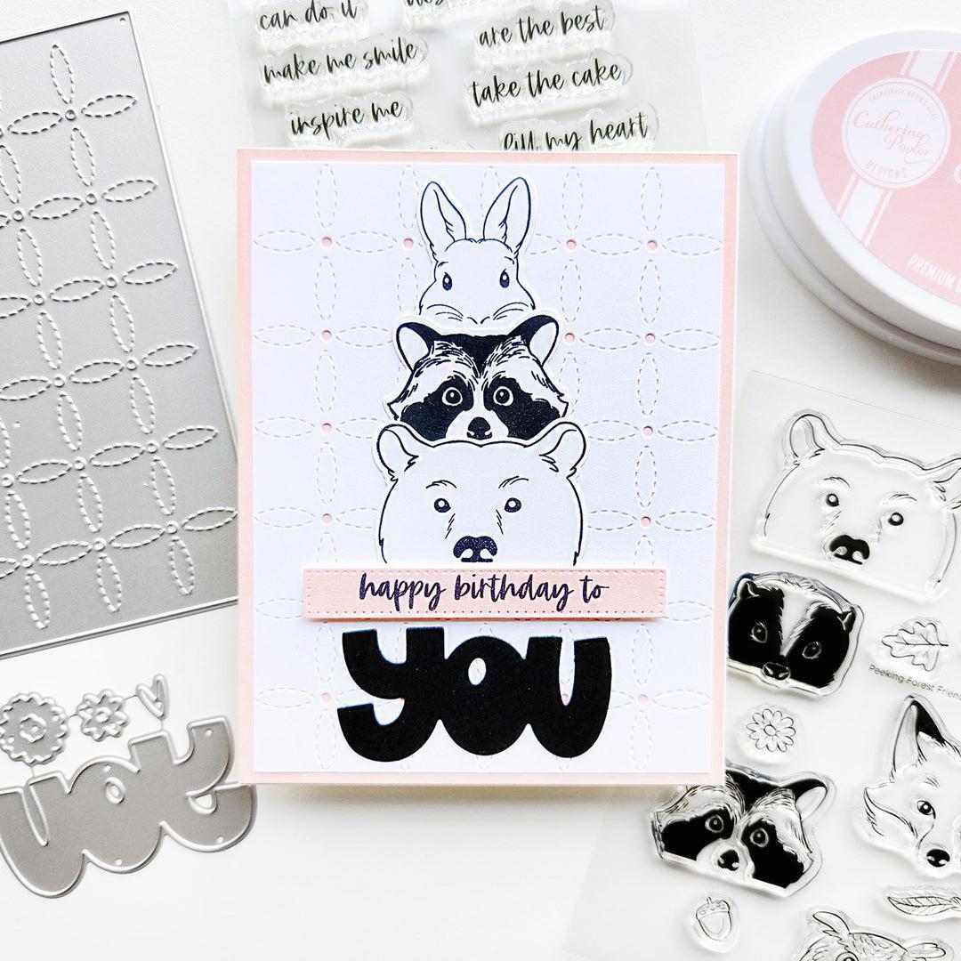 Catherine Pooler Designs - Clear Stamps - Peeking Forest Friends-ScrapbookPal