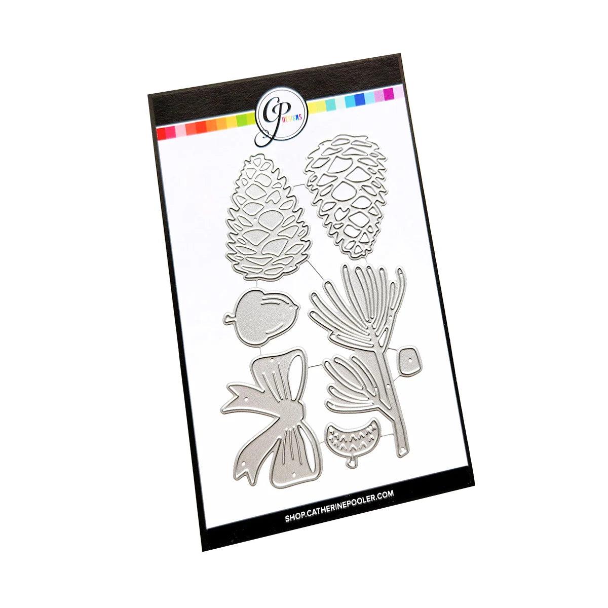 Catherine Pooler Designs - Dies - Pinecone & Pine-ScrapbookPal