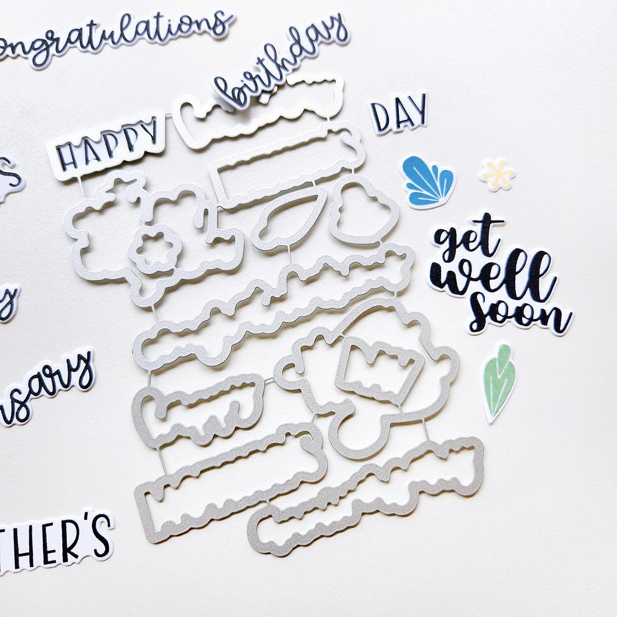 Catherine Pooler Designs - Dies - Stated Simply Sentiments-ScrapbookPal