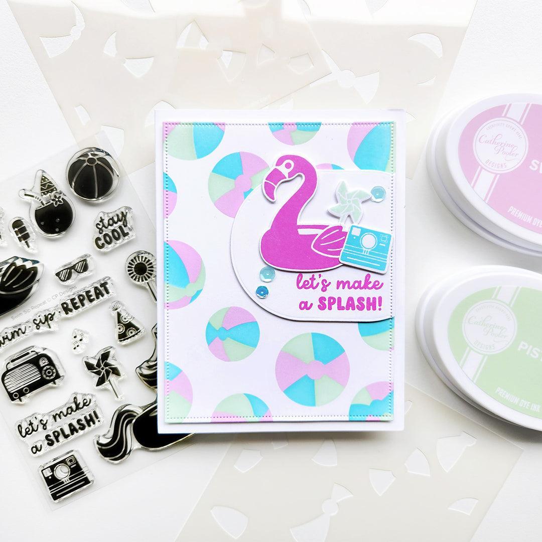 Catherine Pooler Designs - Clear Stamps - Swim Sip Repeat-ScrapbookPal