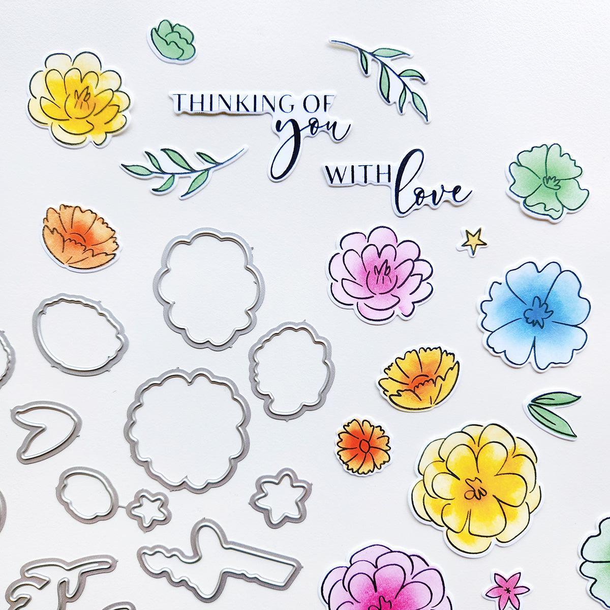 Catherine Pooler Designs - Dies - With Love Floral-ScrapbookPal