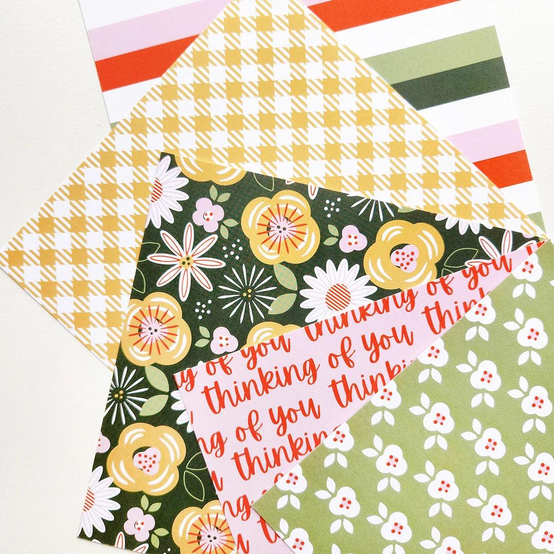 Catherine Pooler Designs - Patterned Paper - Signature Thinking of You-ScrapbookPal