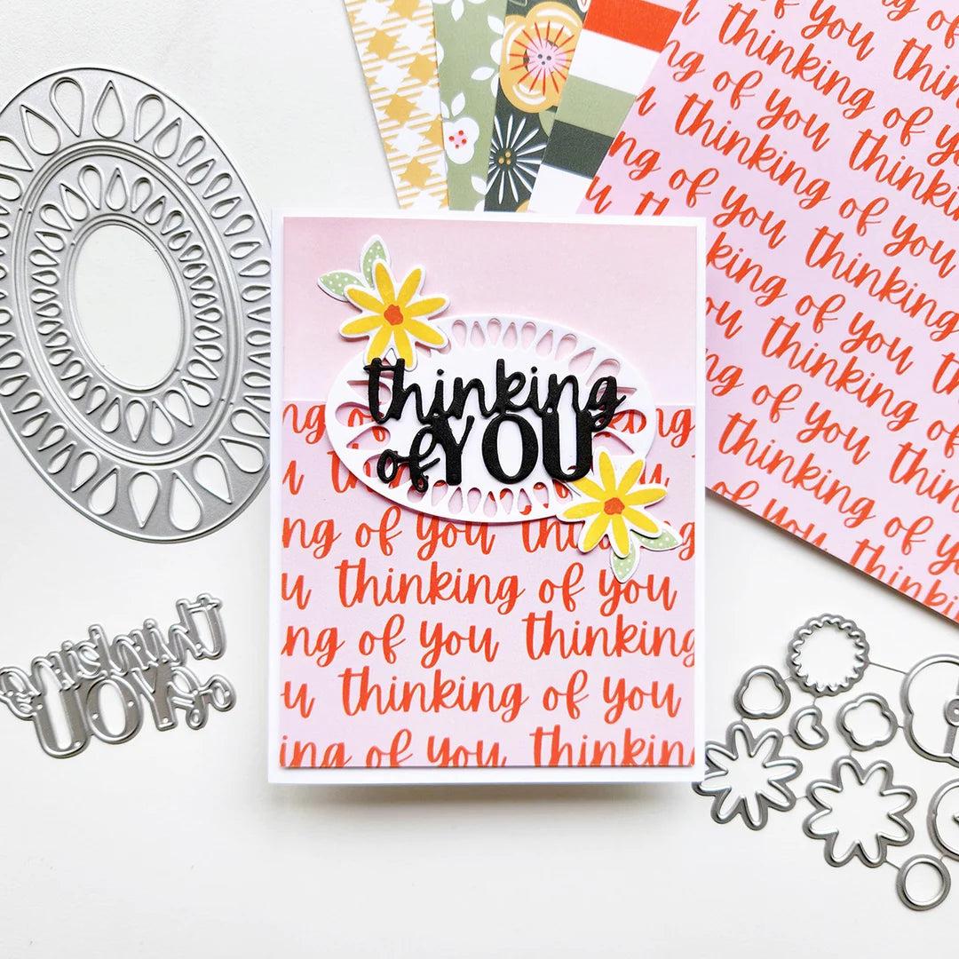 Catherine Pooler Designs - Patterned Paper - Signature Thinking of You-ScrapbookPal