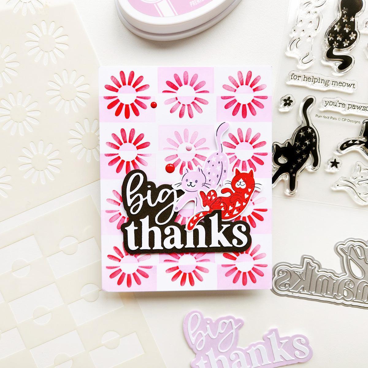 Catherine Pooler Designs - Stencils - Flirty Blooms-ScrapbookPal