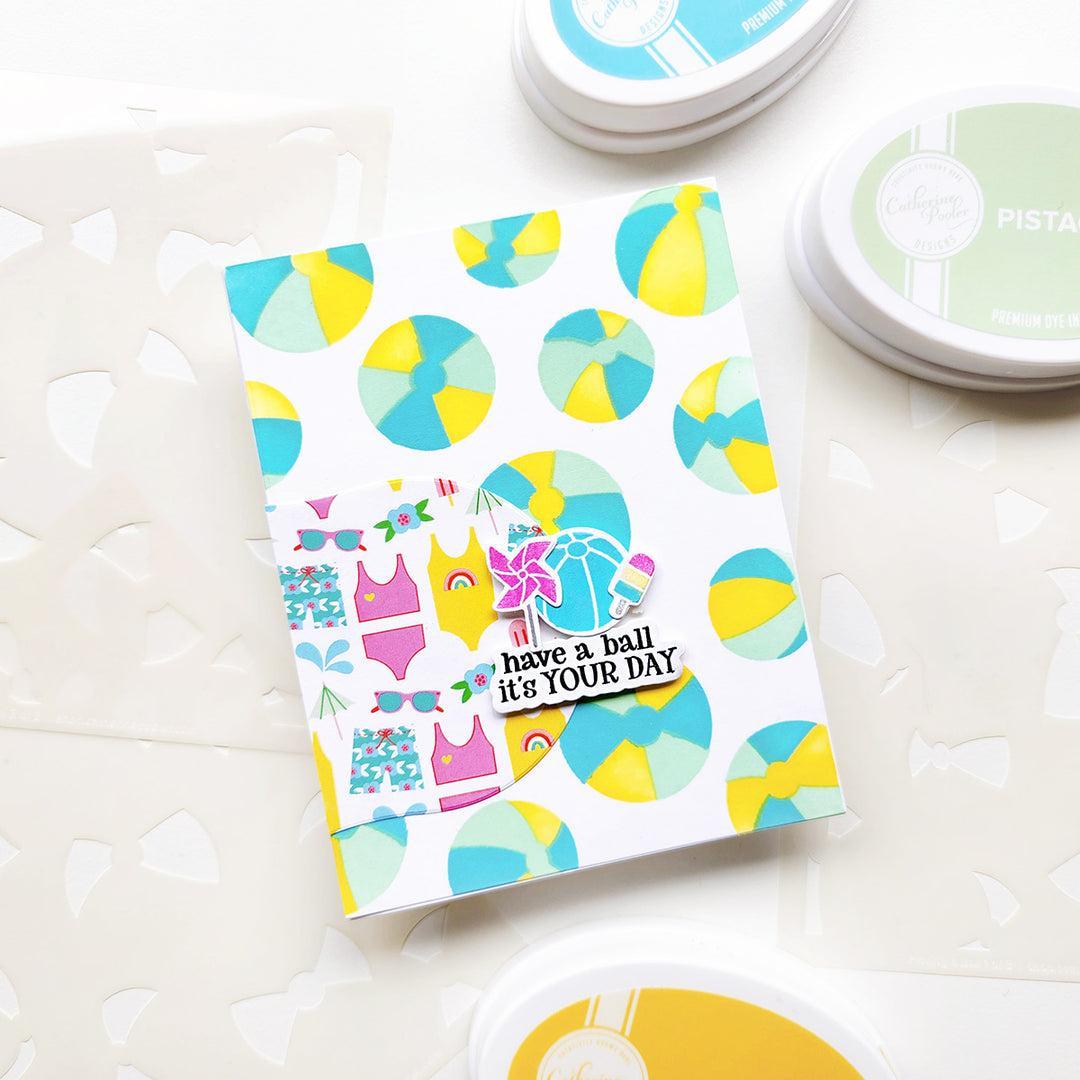 Catherine Pooler Designs - Stencils - Having a Ball-ScrapbookPal