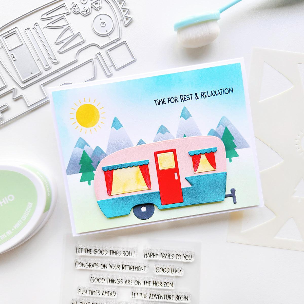 Catherine Pooler Designs - Stencils - Peak View-ScrapbookPal