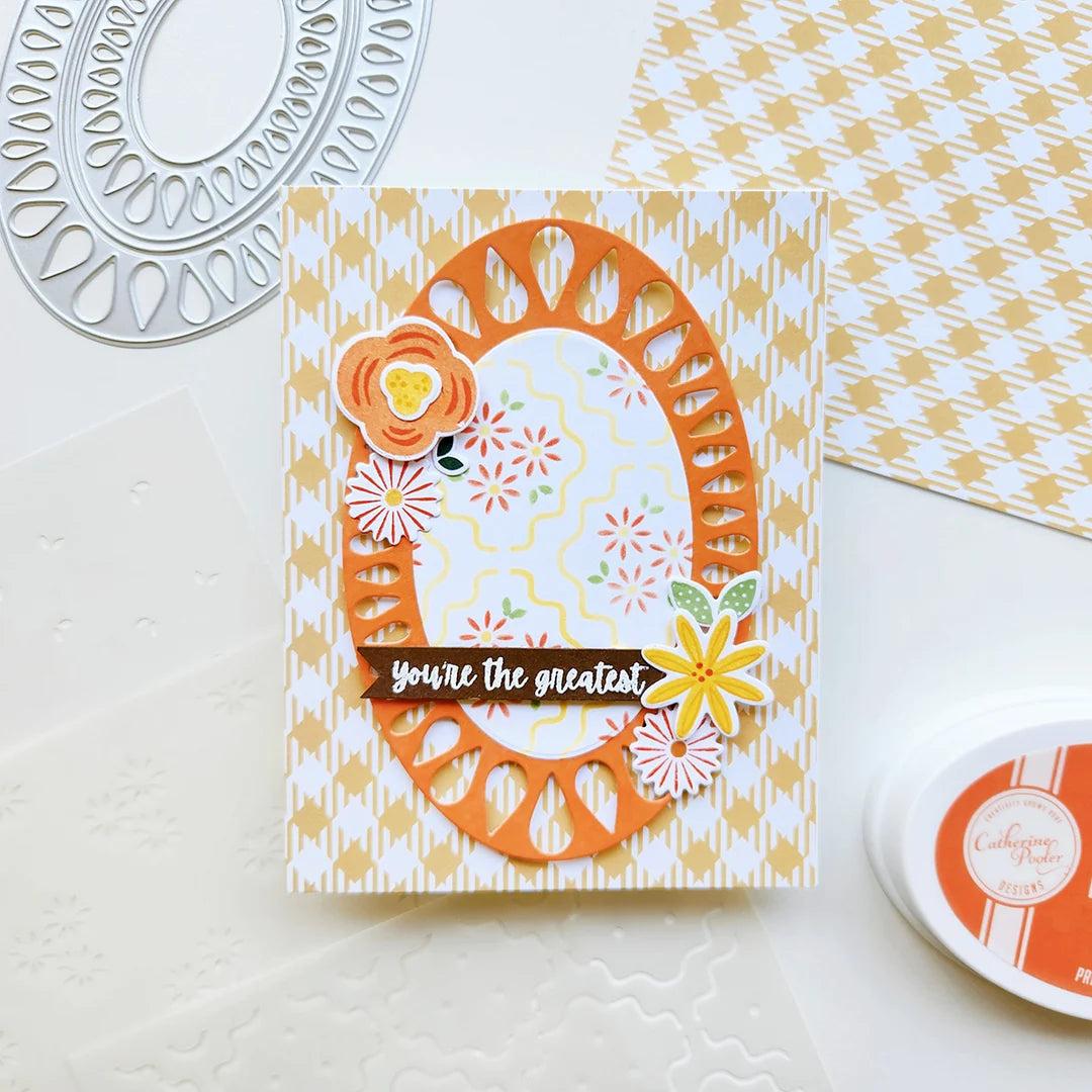 Catherine Pooler Designs - Stencils - Thoughtful Blossoms-ScrapbookPal