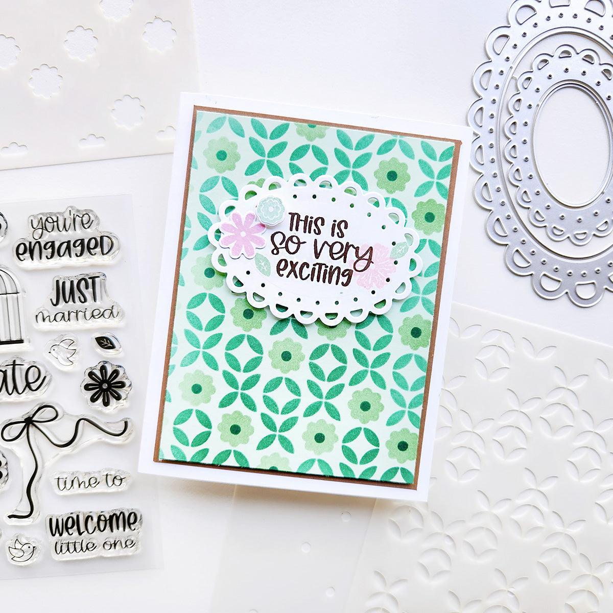Catherine Pooler Designs - Stencils - Time to Bloom-ScrapbookPal