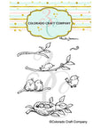 Colorado Craft Company - Clear Stamps - Anita Jeram - Tiny Birds Worm-ScrapbookPal