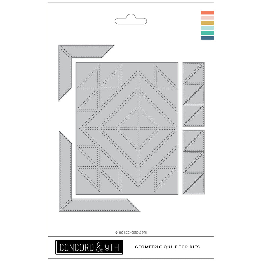 Concord & 9th - Dies - Geometric Quilt Top