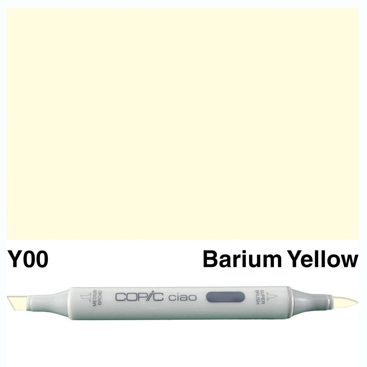 Copic - Ciao Marker - Barium Yellow - Y00-ScrapbookPal