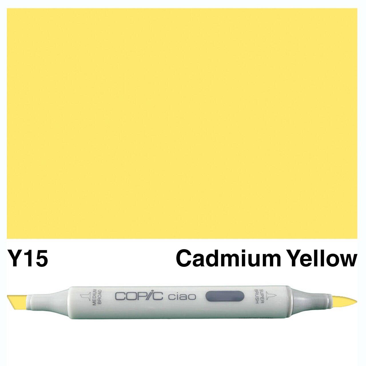 Copic - Ciao Marker - Cadmium Yellow - Y15-ScrapbookPal