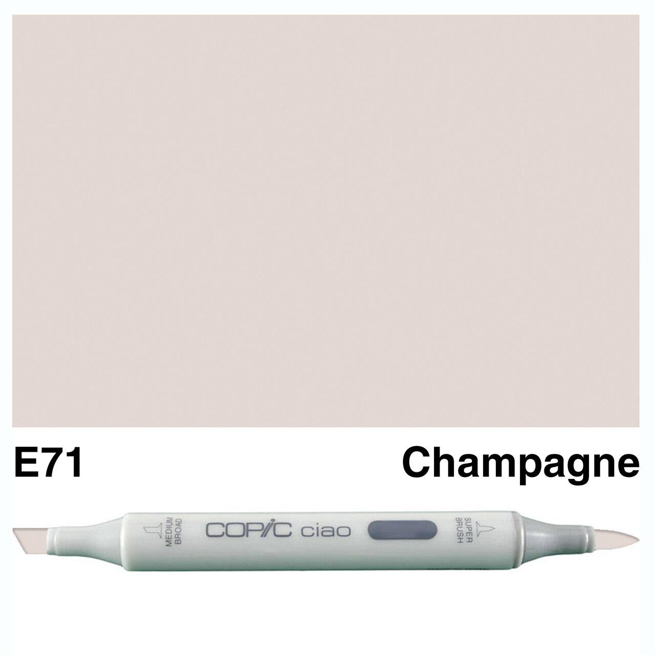 Copic - Ciao Marker - Champagne - E71-ScrapbookPal
