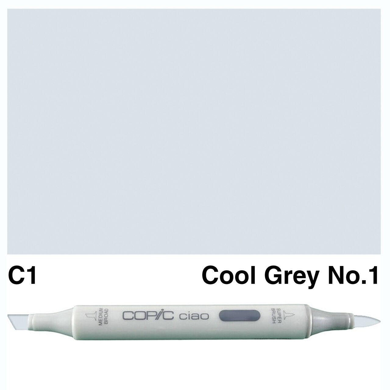 Copic - Ciao Marker - Cool Gray - C1-ScrapbookPal