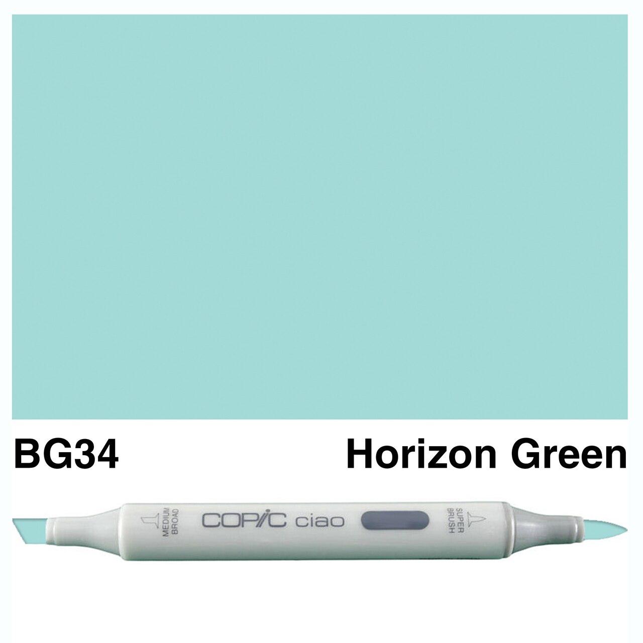 Copic - Ciao Marker - Horizon Green - BG34-ScrapbookPal