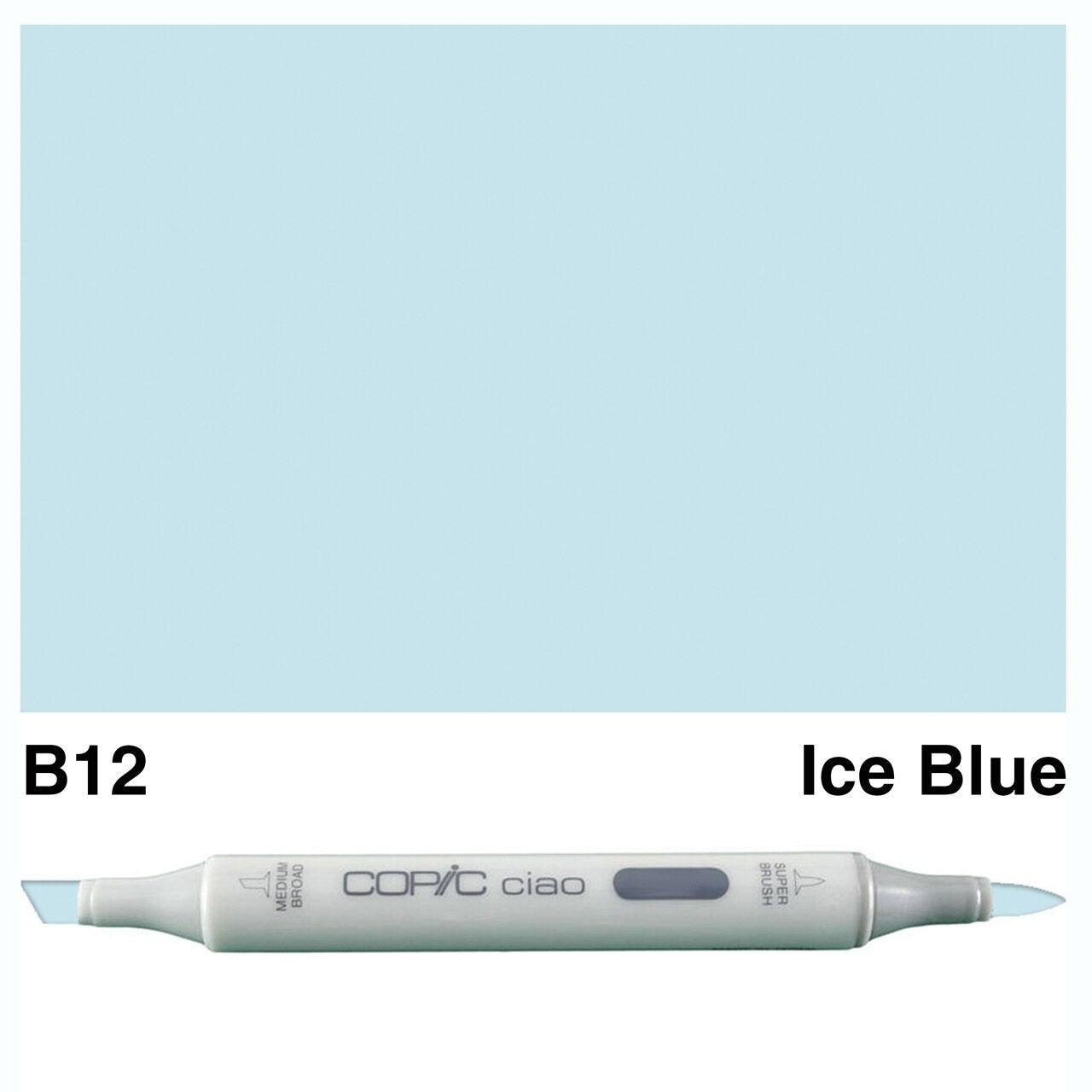 Copic - Ciao Marker - Ice Blue - B12-ScrapbookPal