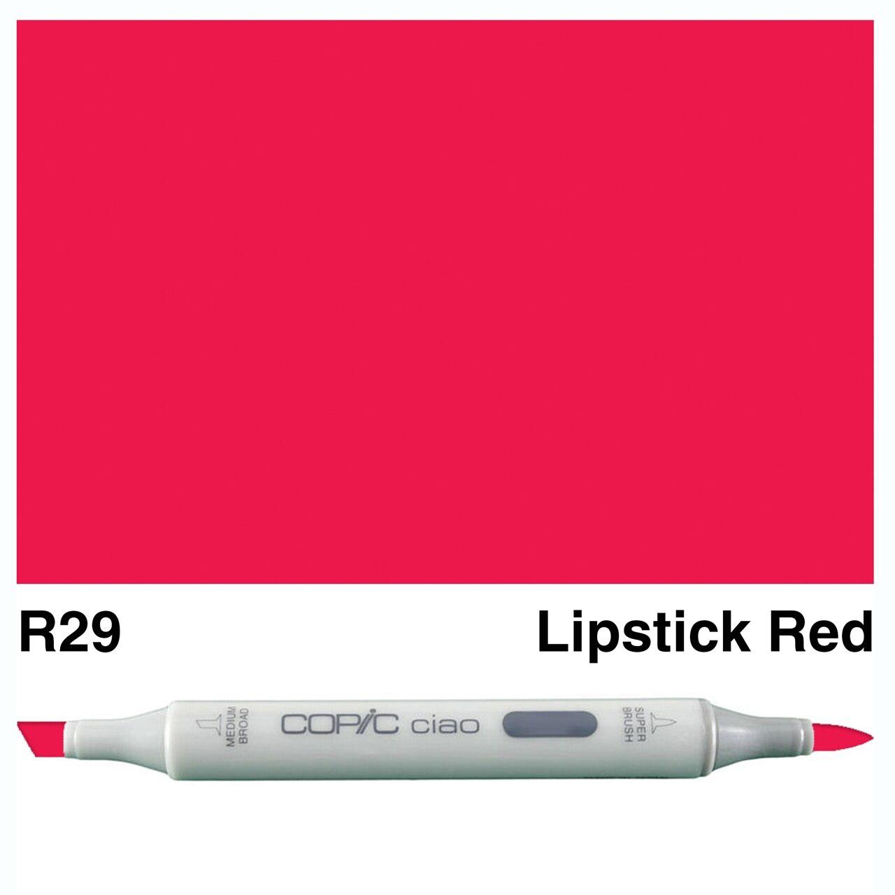 Copic - Ciao Marker - Lipstick Red - R29-ScrapbookPal