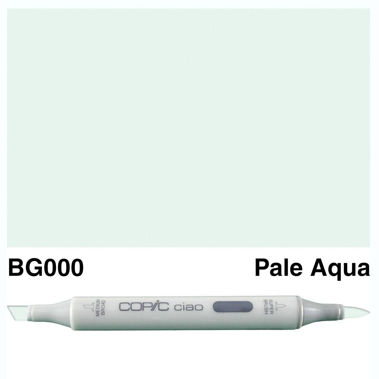 Copic - Ciao Marker - Pale Aqua - BG000-ScrapbookPal