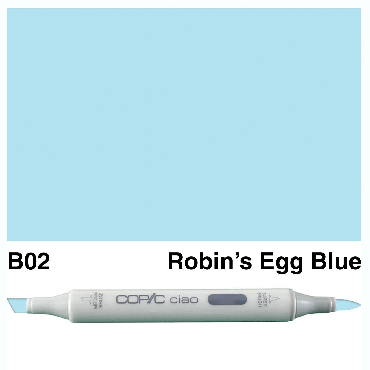 Copic - Ciao Marker - Robin&#39;s Egg Blue - B02-ScrapbookPal