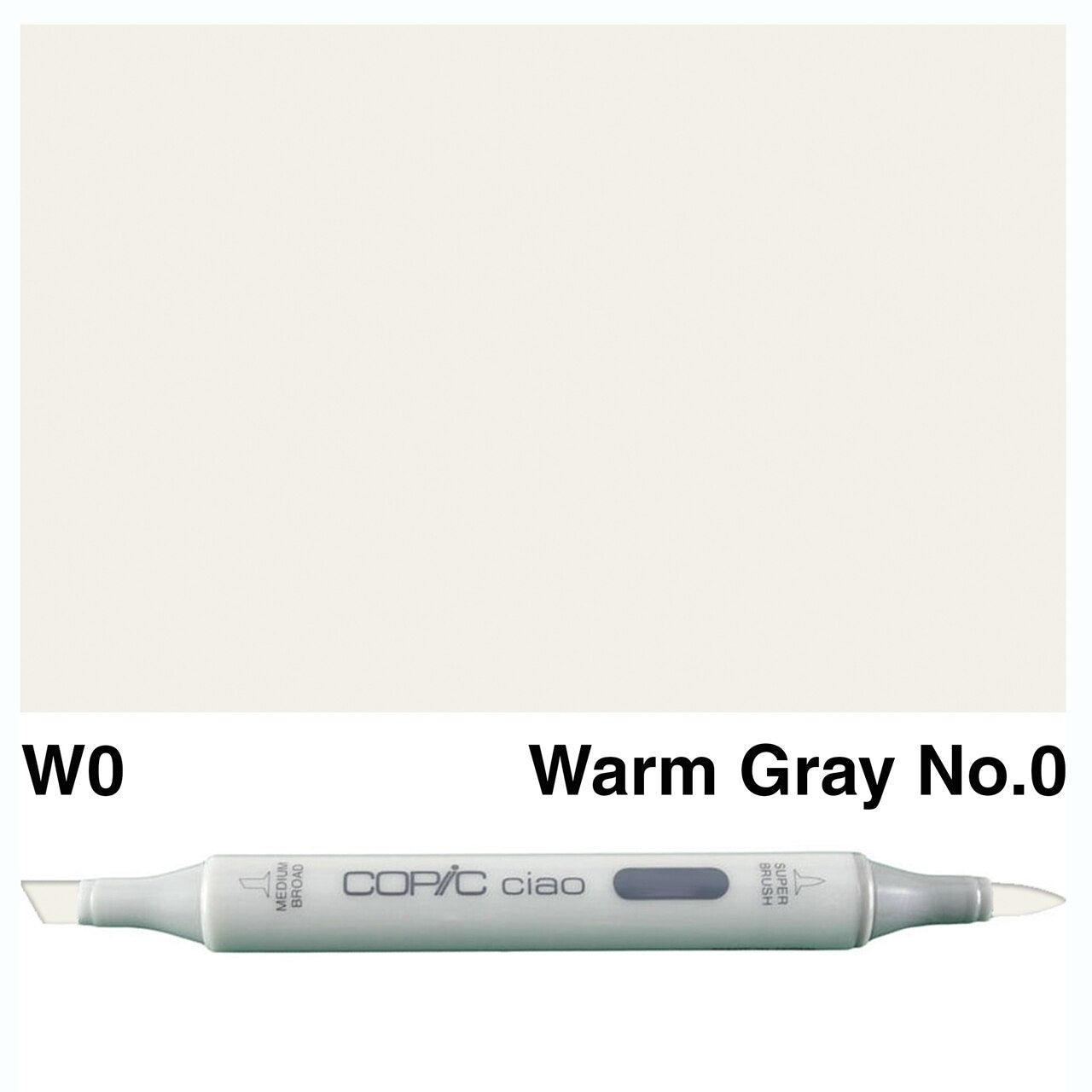 Copic - Ciao Marker - Warm Gray - W0-ScrapbookPal