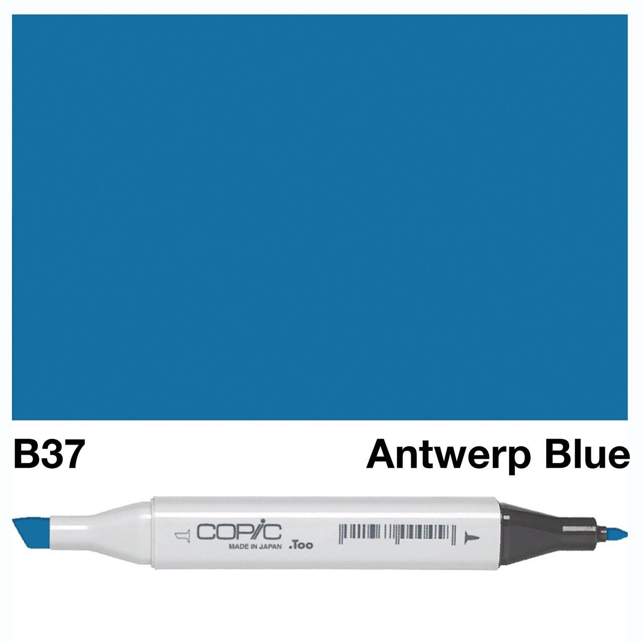 Copic - Original Marker - Antwerp Blue - B37-ScrapbookPal