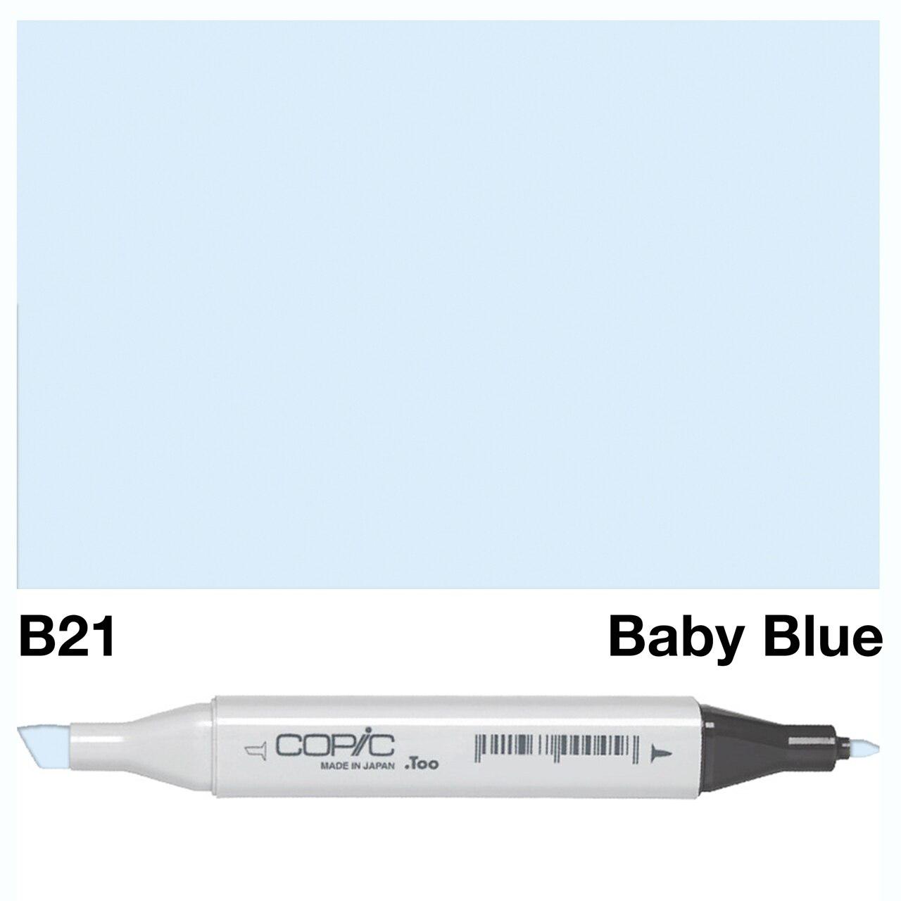 Copic - Original Marker - Baby Blue - B21-ScrapbookPal