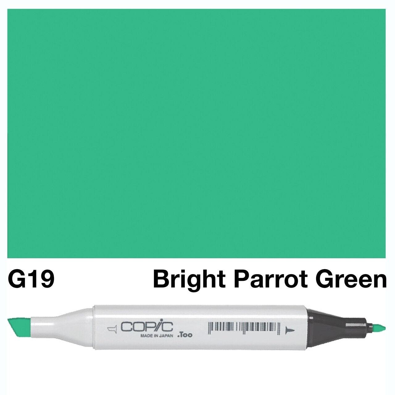 Copic - Original Marker - Bright Parrot Green - G19-ScrapbookPal