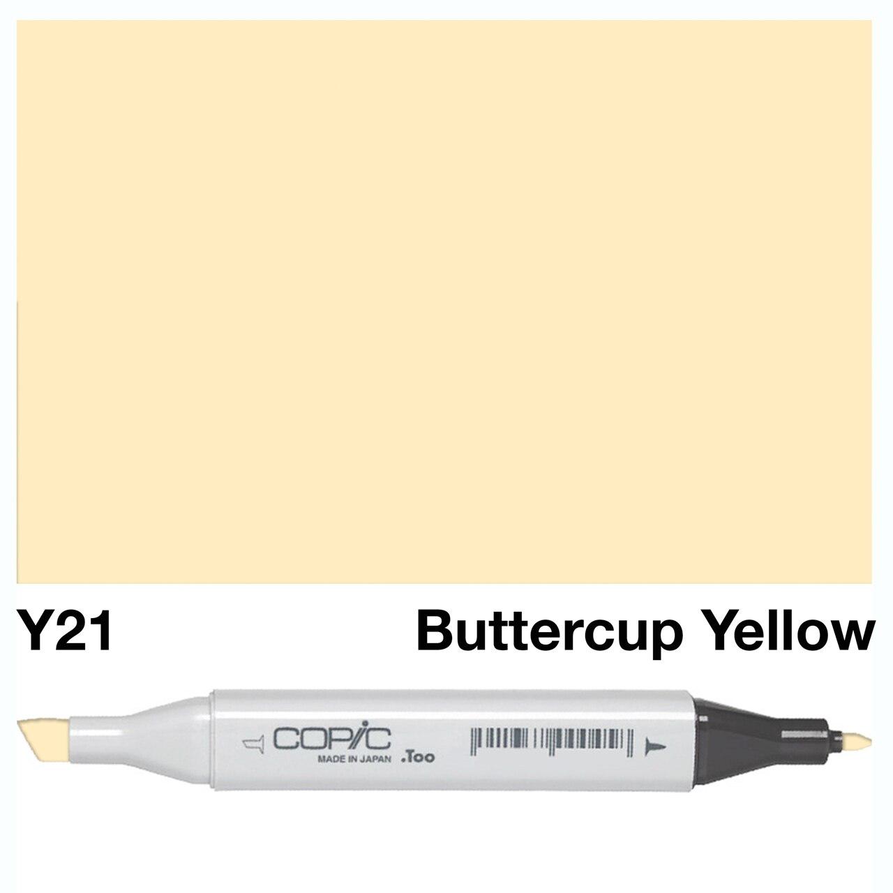 Copic - Original Marker - Buttercup Yellow - Y21-ScrapbookPal