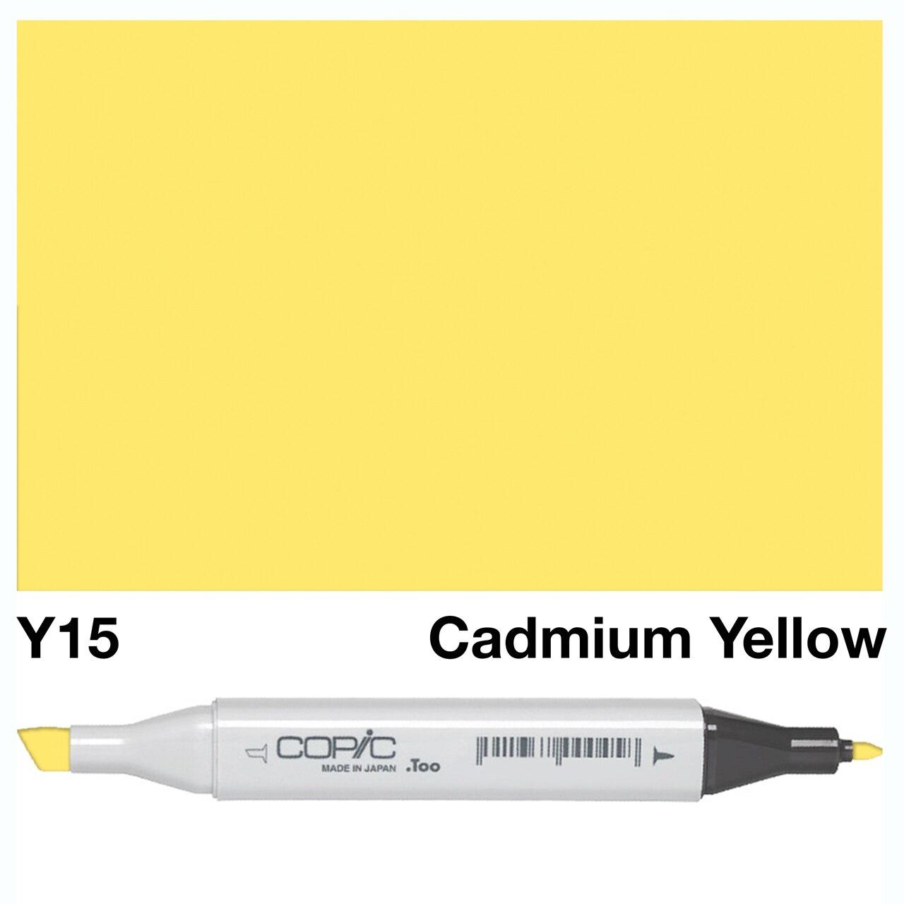 Copic - Original Marker - Cadmium Yellow - Y15-ScrapbookPal
