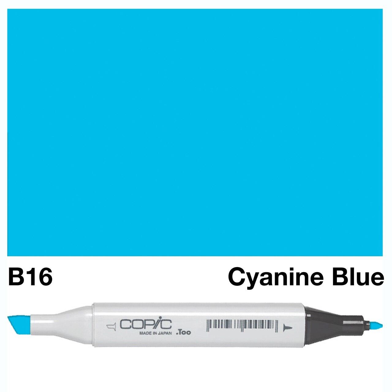 Copic - Original Marker - Cyanine Blue - B16-ScrapbookPal