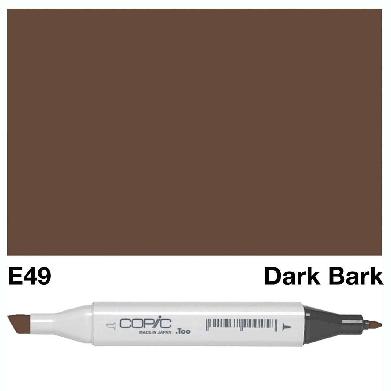 Copic - Original Marker - Dark Bark - E49-ScrapbookPal