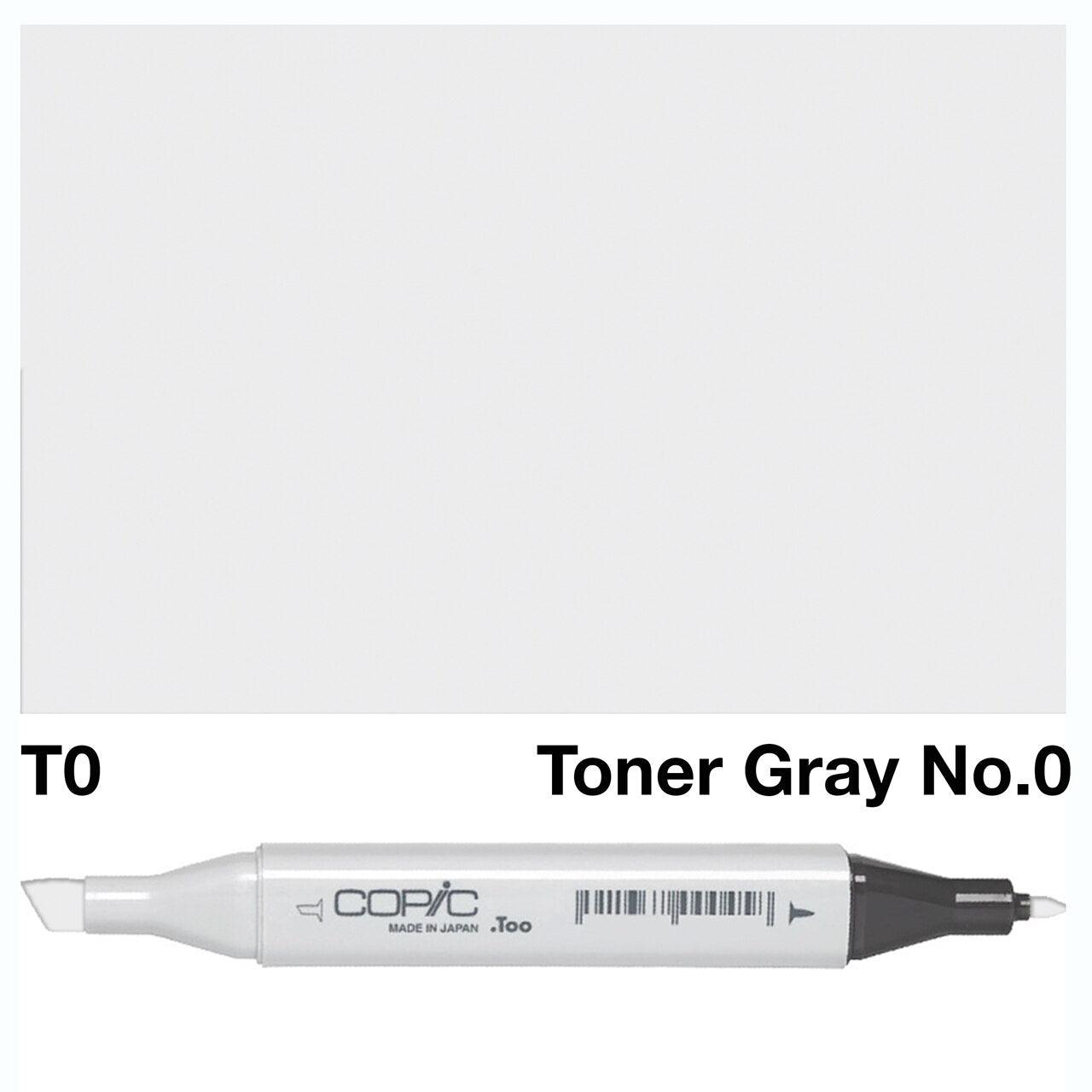 Copic - Original Marker - Toner Gray No. 0 - T0-ScrapbookPal