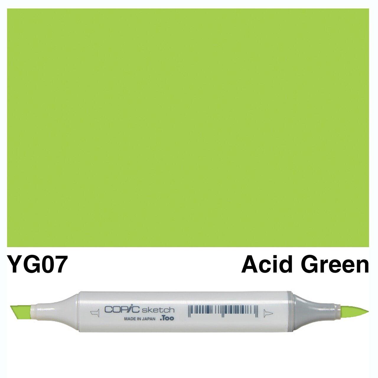 Copic - Sketch Marker - Acid Green - YG07-ScrapbookPal