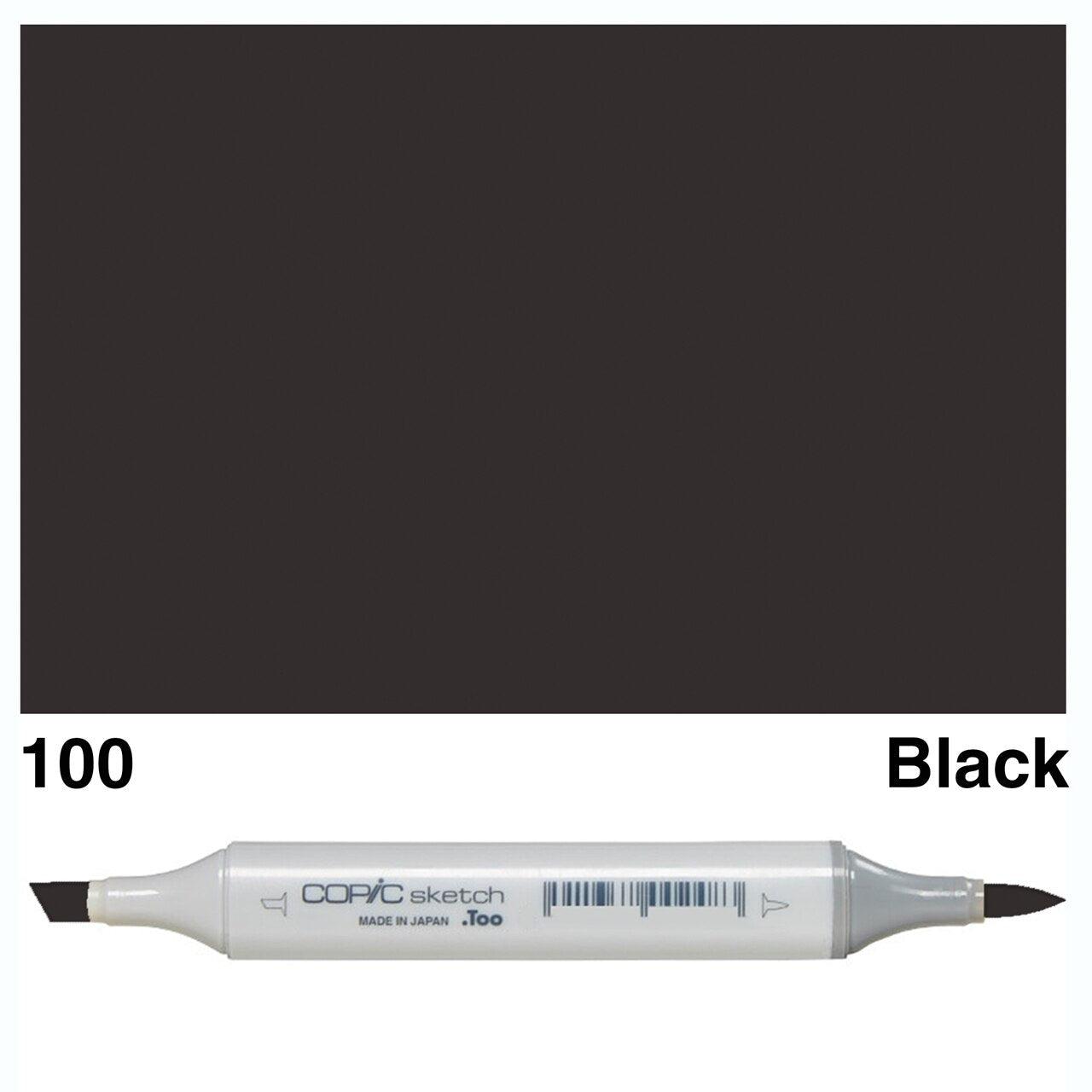 Copic - Sketch Marker - Black - 100-ScrapbookPal