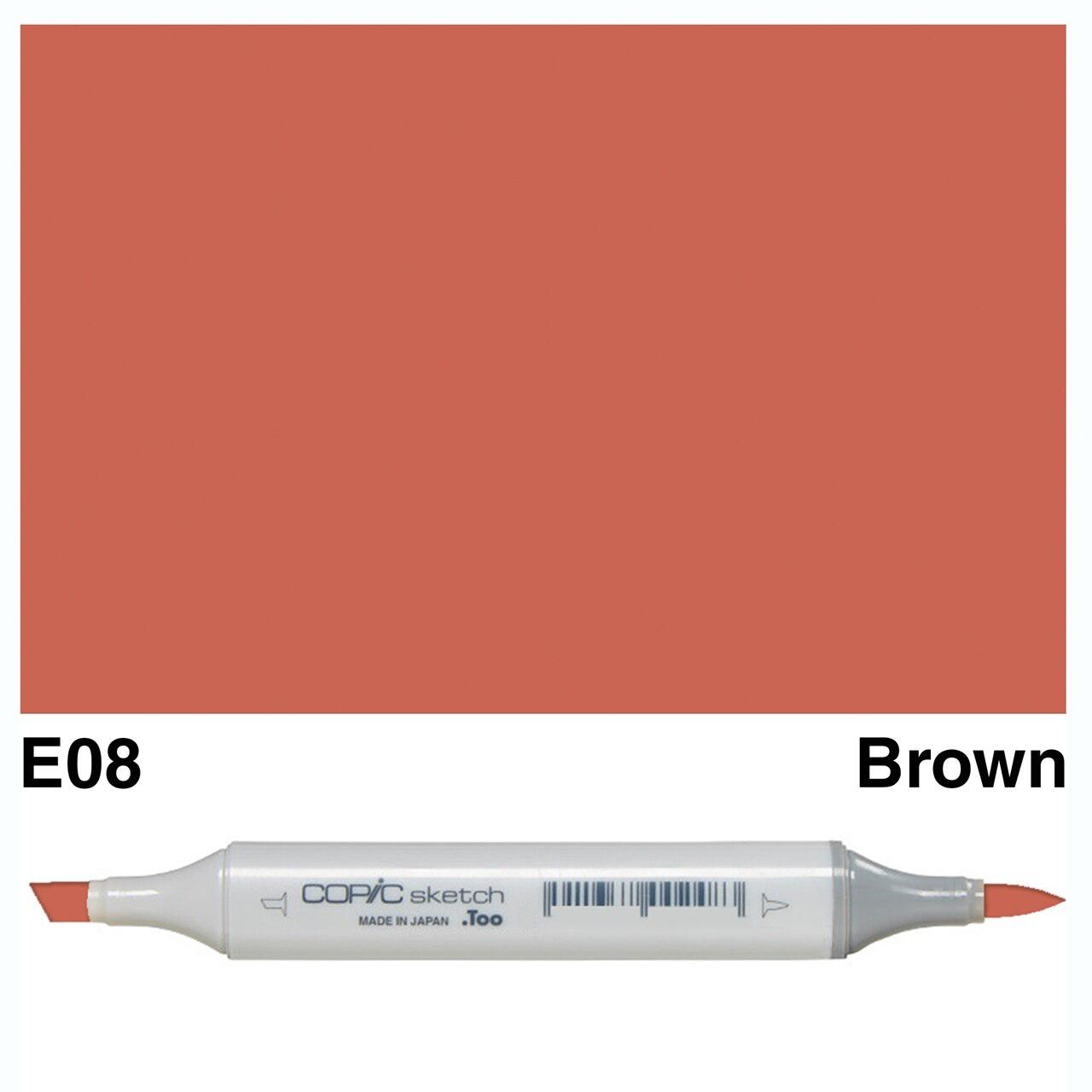 Copic - Sketch Marker - Brown - E08-ScrapbookPal