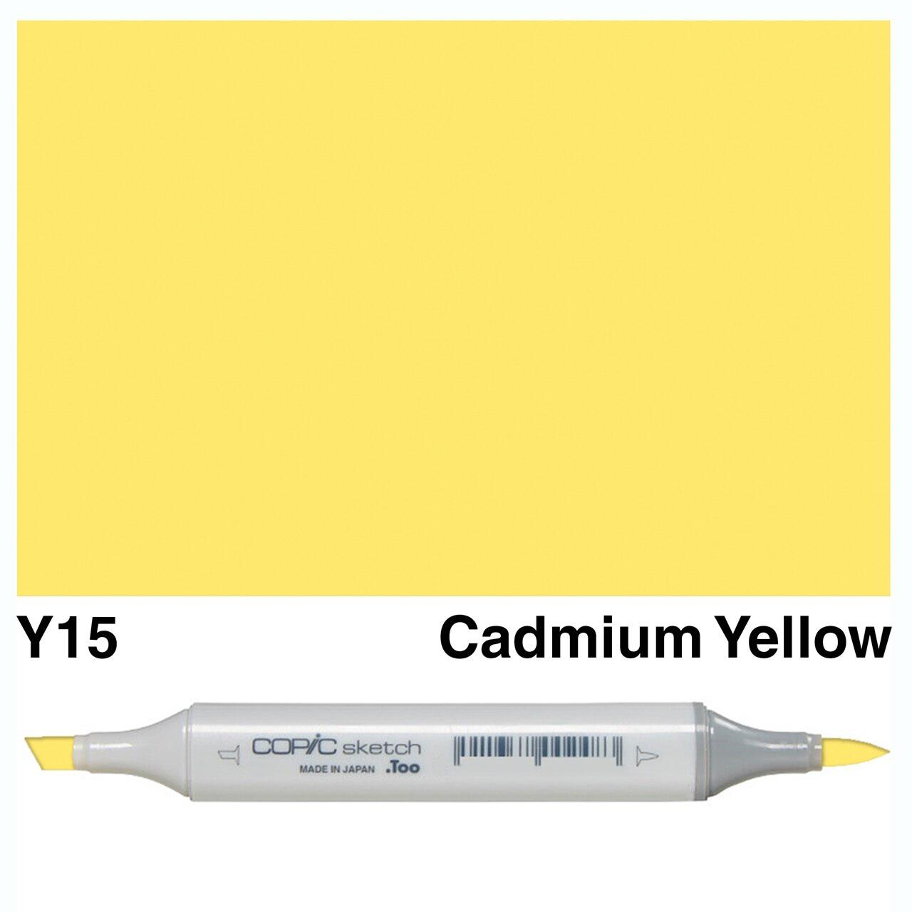 Copic - Sketch Marker - Cadmium Yellow - Y15-ScrapbookPal