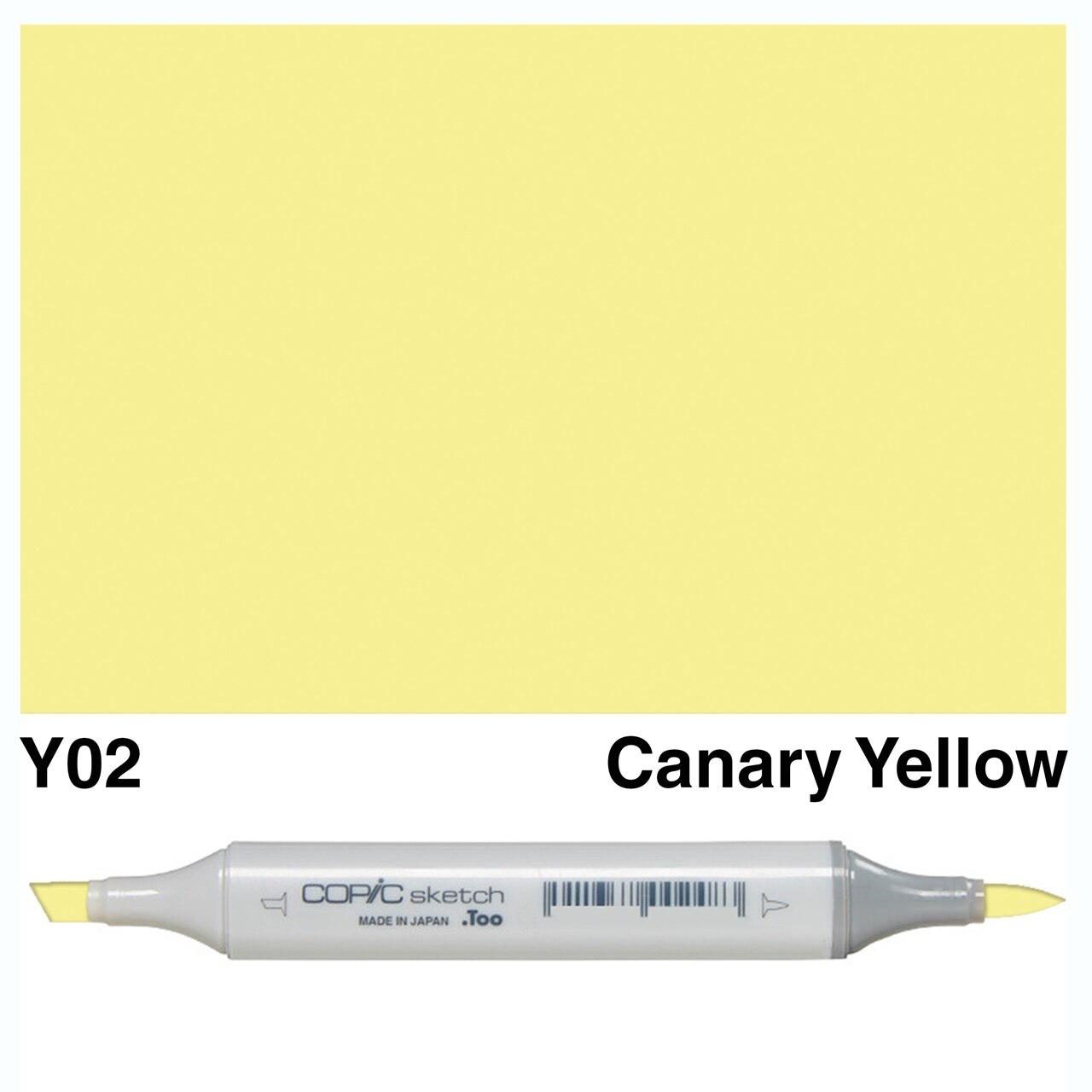 Copic - Sketch Marker - Canary Yellow - Y02-ScrapbookPal