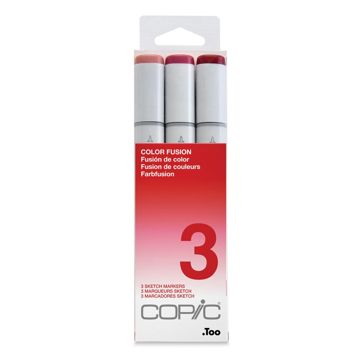 Copic - Sketch Marker Color Fusion - Set 3 Reds, 3 pk-ScrapbookPal