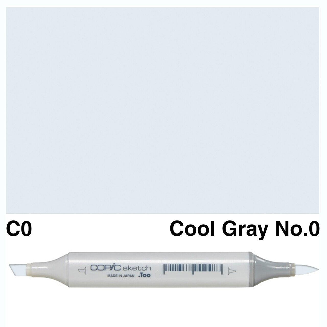 Copic - Sketch Marker - Cool Gray No. 0 - C0-ScrapbookPal