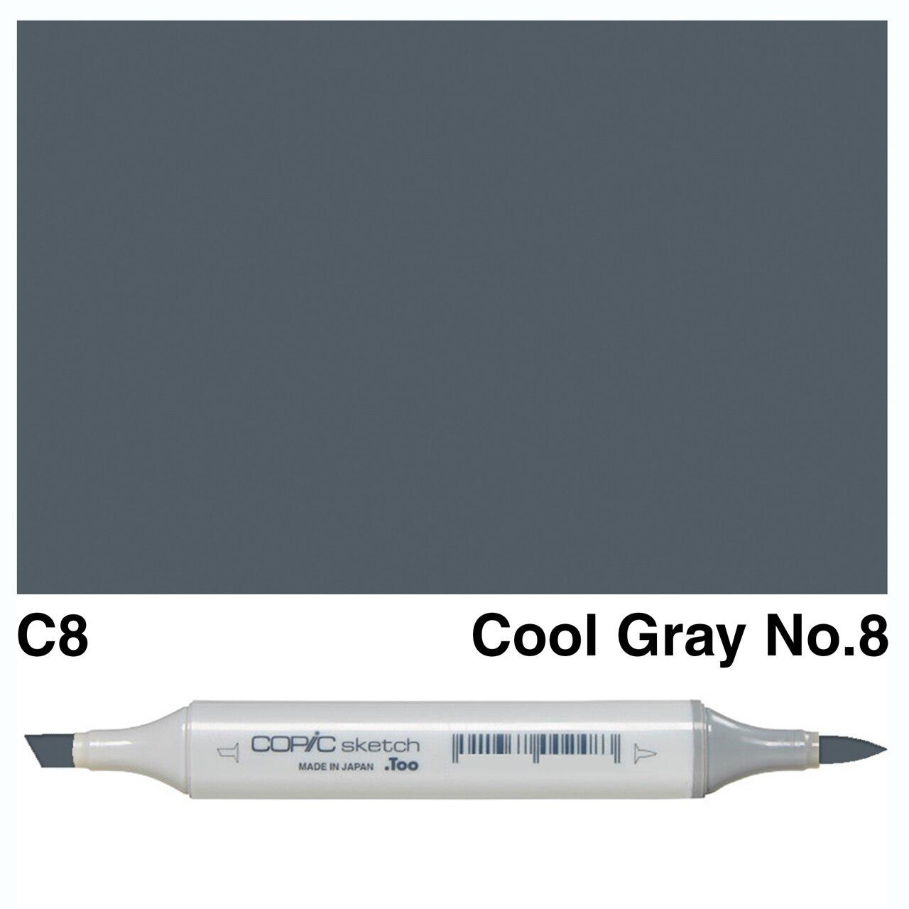 Copic - Sketch Marker - Cool Gray No. 8 - C8-ScrapbookPal