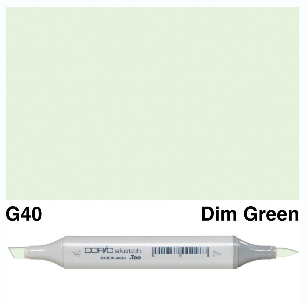 Copic - Sketch Marker - Dim Green - G40-ScrapbookPal